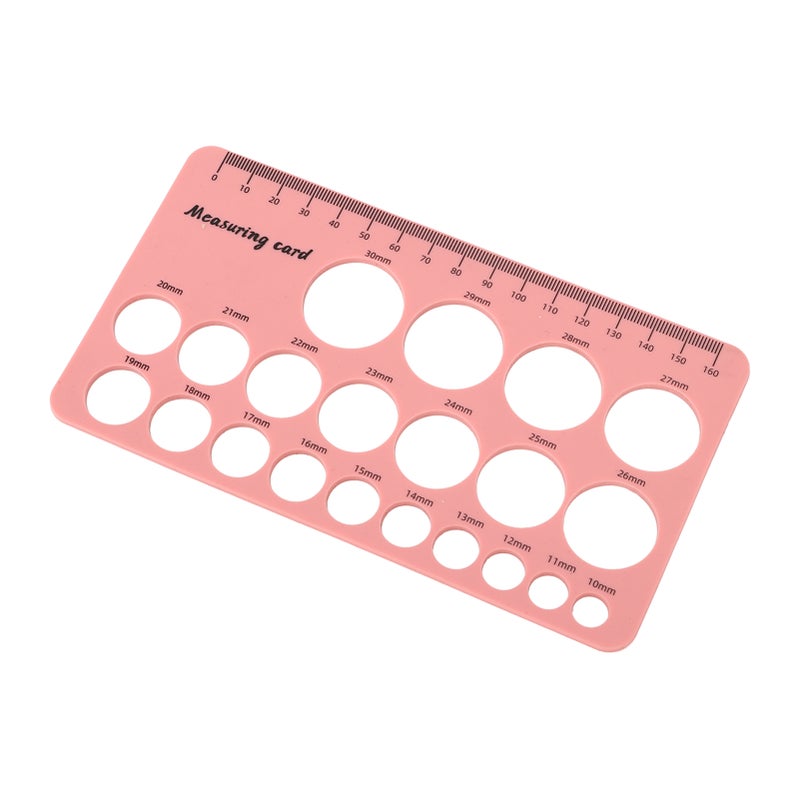 Mothers Nipple Measurement Ruler Flexible Silicone Breast Flange Measuring Tool with 1.5m Soft Tape Pink - Image 3
