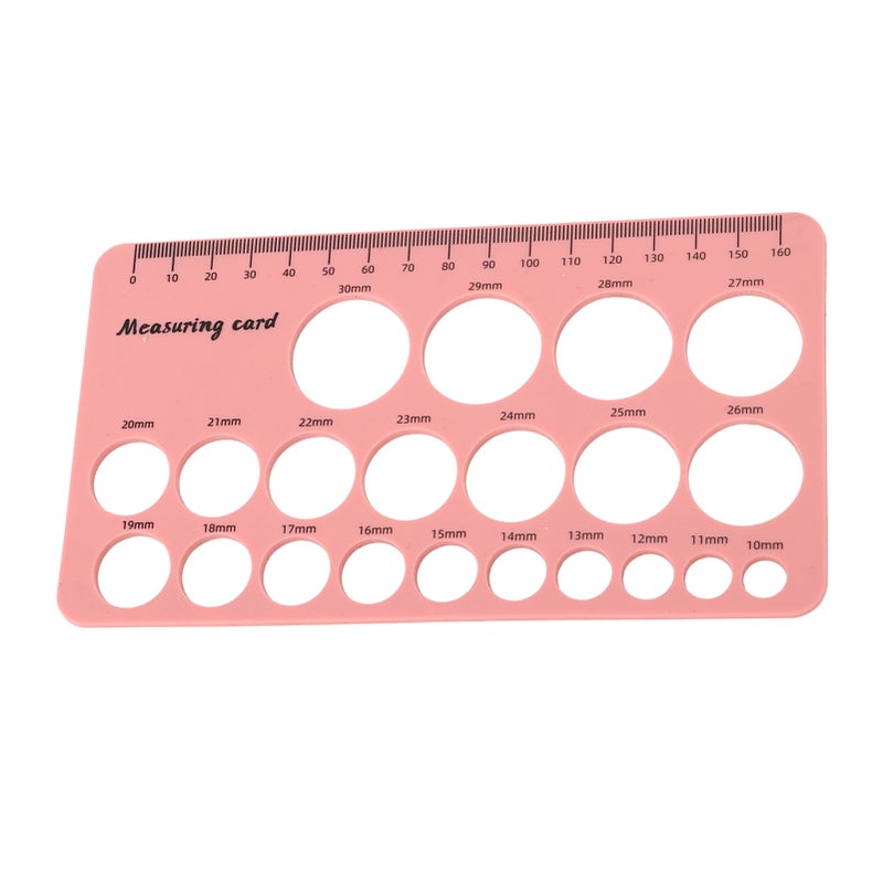 Mothers Nipple Measurement Ruler Flexible Silicone Breast Flange Measuring Tool with 1.5m Soft Tape Pink - Image 5