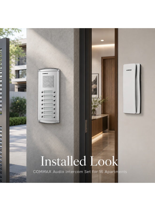 COMMAX Audio Door Intercom System for 16 Apartments - Image 3