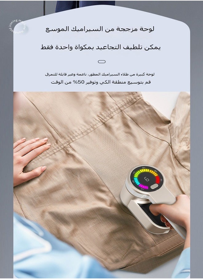 ماركة غير محددة محمولة صغيرة كهربائية وقابلة للطي وتعمل بالبخار لكي الملابس بشكل احترافي للمنزل ورحلات السفر للاعمال  - Image 4