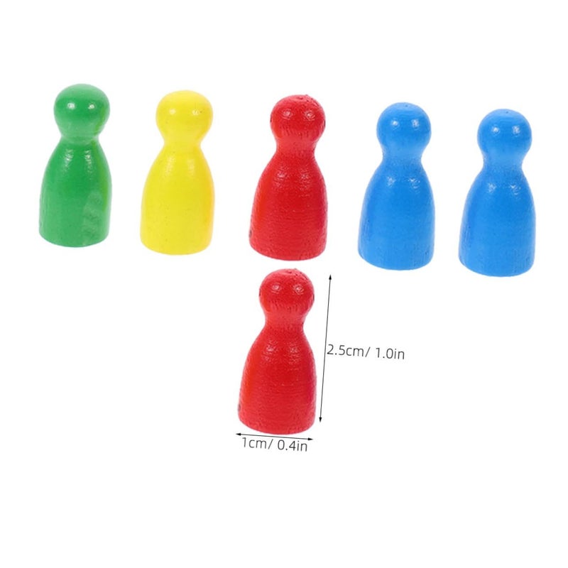 40 Pcs Wooden Human Shaped Chess Pieces For Checkers Flying Chess Game Accessories Boys Girls Adults Fun Board Game - Image 3