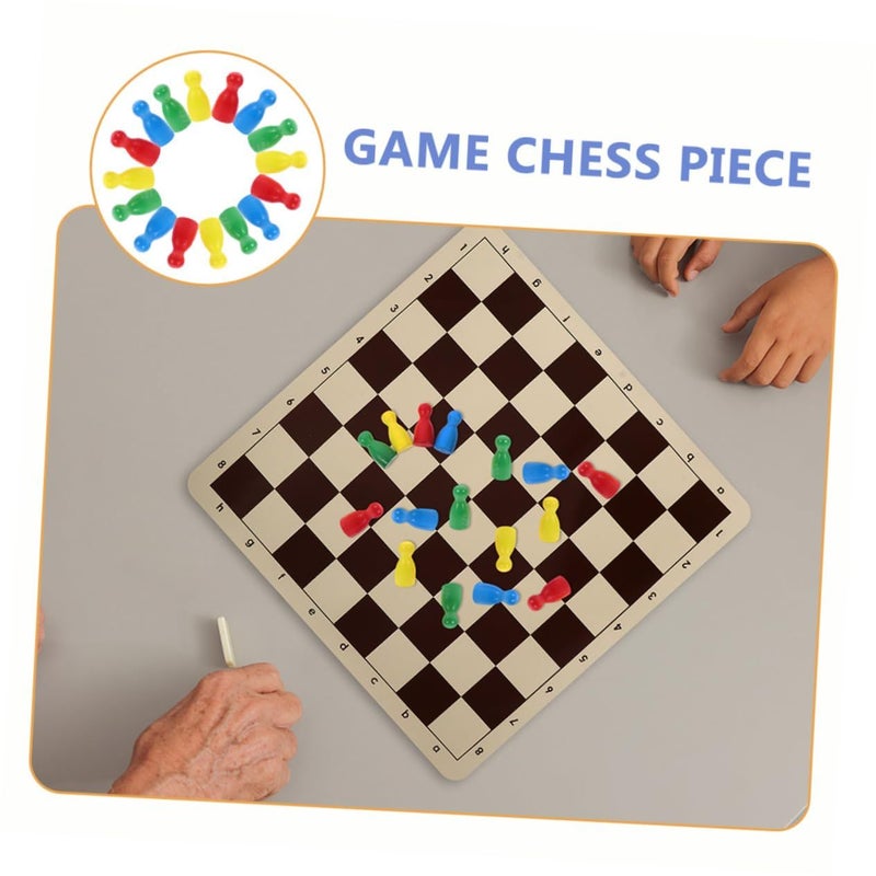 40 Pcs Wooden Human Shaped Chess Pieces For Checkers Flying Chess Game Accessories Boys Girls Adults Fun Board Game - Image 5