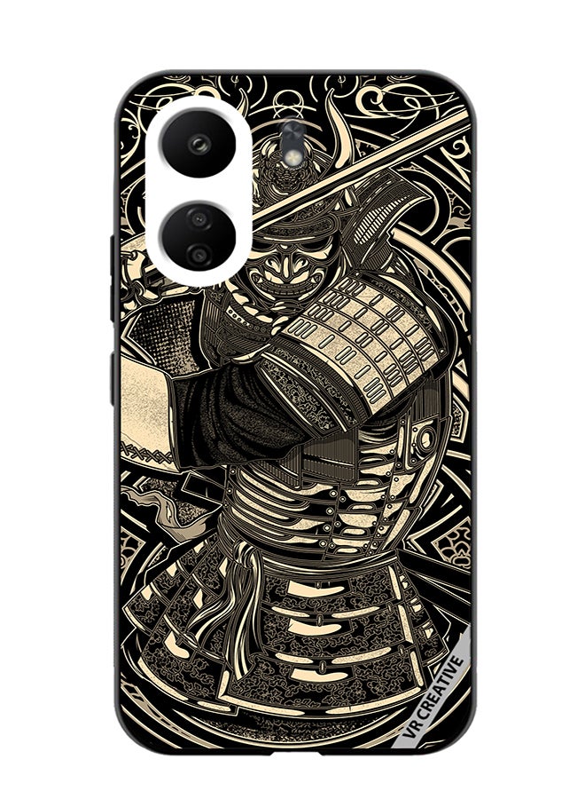 VR CREATIVE Protective Case Cover For Xiaomi Redmi 13C Cool Samurai Design Multicolour - Image 1