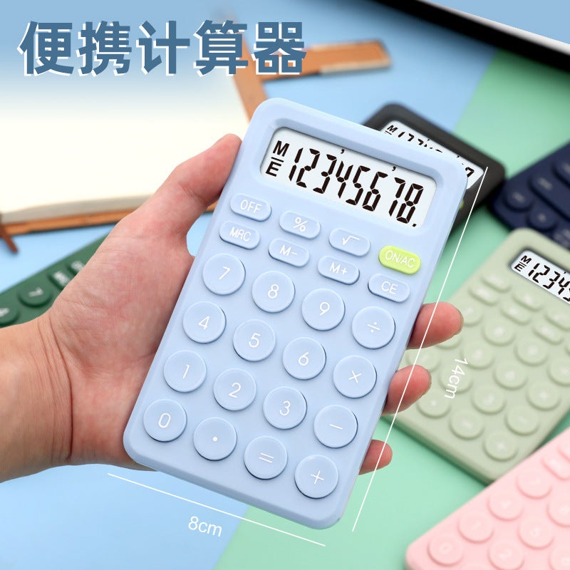 Macaron Color Portable Calculator Office Special Computer Student Cute Calculator Financial Special - Image 2