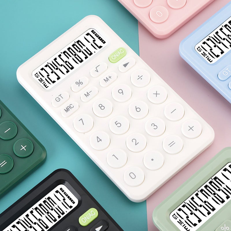 Macaron Color Portable Calculator Office Special Computer Student Cute Calculator Financial Special - Image 4