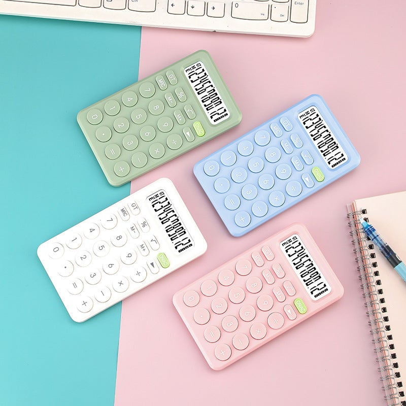Macaron Color Portable Calculator Office Special Computer Student Cute Calculator Financial Special - Image 3