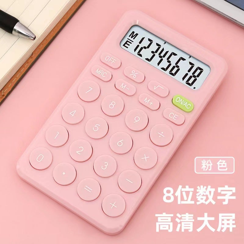 Macaron Color Portable Calculator Office Special Computer Student Cute Calculator Financial Special - Image 1