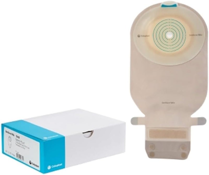 Coloplast Mio 1-Piece EasiClose Wide Outlet Drainable Pouch, No Filter, Maxi Transparent, Cut-to-Fit 3/8" - 2-1/8"