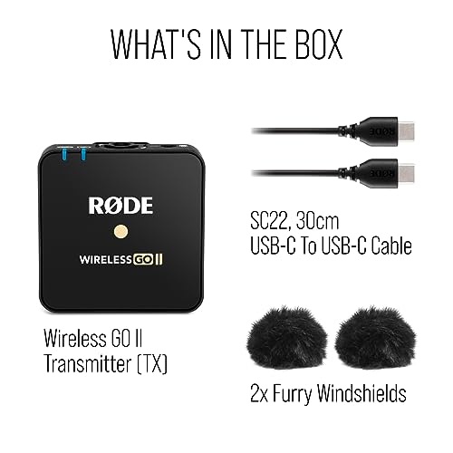 RODE RØDE Wireless GO II TX Ultra-compact Wireless Transmitter with Built-in Microphone, On-board Recording and up to 200m Range for Filmmaking, Interviews and Content Creation (Transmitter Only) - Image 3