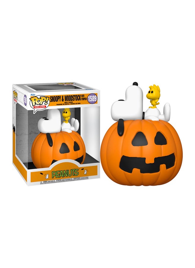 Funko Deluxe:It'S Great Pumpkin,Charlie Brown-Snoopy W Woodsto Vinyl Figure  - Image 1