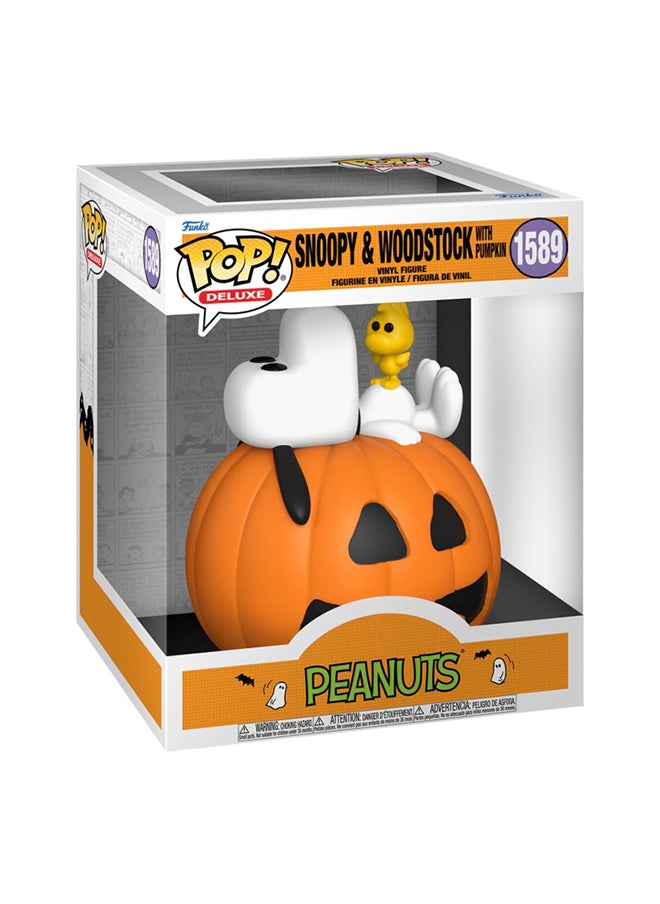 Funko Deluxe:It'S Great Pumpkin,Charlie Brown-Snoopy W Woodsto Vinyl Figure  - Image 3
