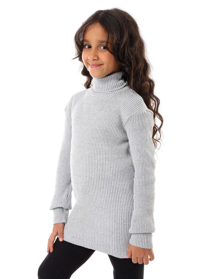 Caesar Girls Wool Pullover With High Neck  - Image 2