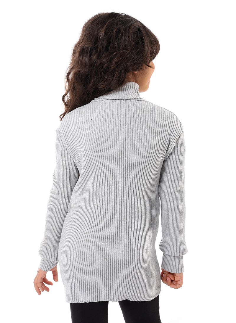 Caesar Girls Wool Pullover With High Neck  - Image 4