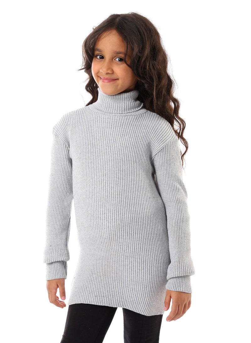 Caesar Girls Wool Pullover With High Neck  - Image 1