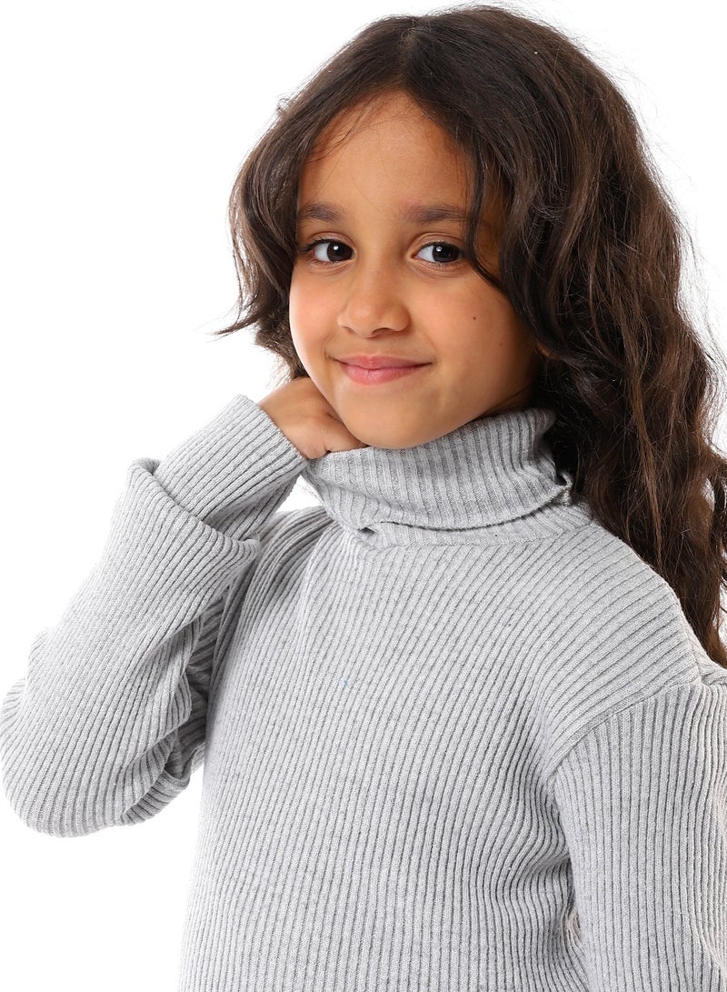 Caesar Girls Wool Pullover With High Neck  - Image 3