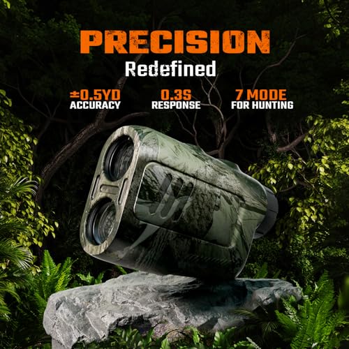 ACPOTEL Precision Hunting Range Finder, ±0.5yd Accuracy, 1000Yd Range, 6X Magnification, Rain & Fog Mode, 0.3s Instant Measurement | Lightweight Laser Range Finder for Hunting & Durable - Image 2