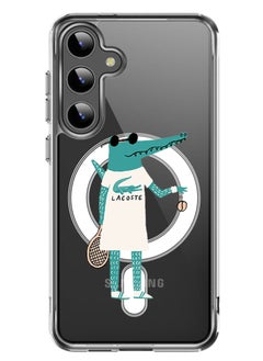 Magnetic Case for Samsung Galaxy S24 6.2-inch Compatible with MagSafe Wireless Charging, Shockproof Phone Bumper Cover Lacoste copy