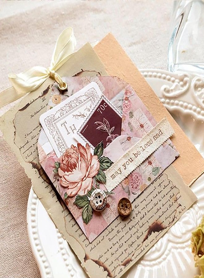 Doraking 92 Pieces Mini Stationery Paper Envelopes and Sealing Sticker Set, 60 Writing Flower Scrapbook Papers with 16 Matching Envelopes and 16 Round Seal Sticker - Image 5