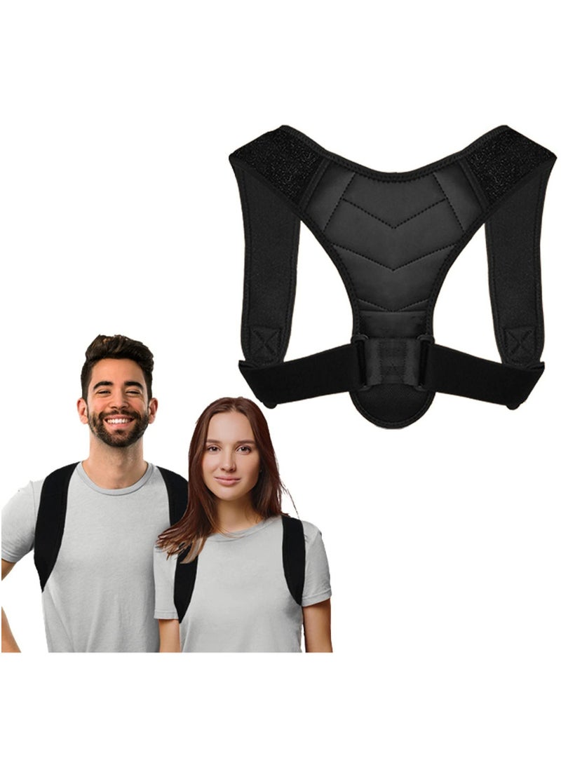 KASTWAVE Posture Corrector for Men and Women, Upper Back Brace for Clavicle Support, Adjustable Back Straightener and Providing Pain Relief from Neck, Back & Shoulder, (Universal) - Image 1