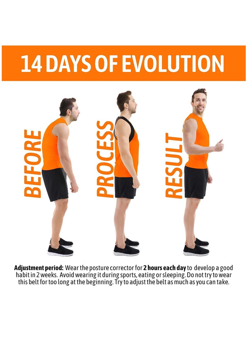 KASTWAVE Posture Corrector for Men and Women, Upper Back Brace for Clavicle Support, Adjustable Back Straightener and Providing Pain Relief from Neck, Back & Shoulder, (Universal) - Image 3