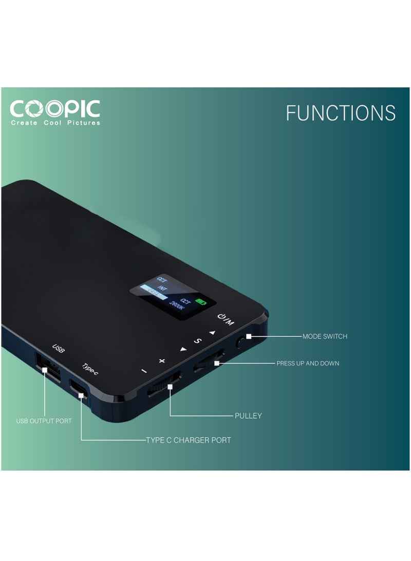 COOPIC Create Cool Pictures RGB-M1 II 2500K-9000K Pocket RGB LED Light, 360°, 16M Colors, CRI ≥95, 24 Scene Modes, 4000mAh Battery for Photography & Vlogging - Image 5