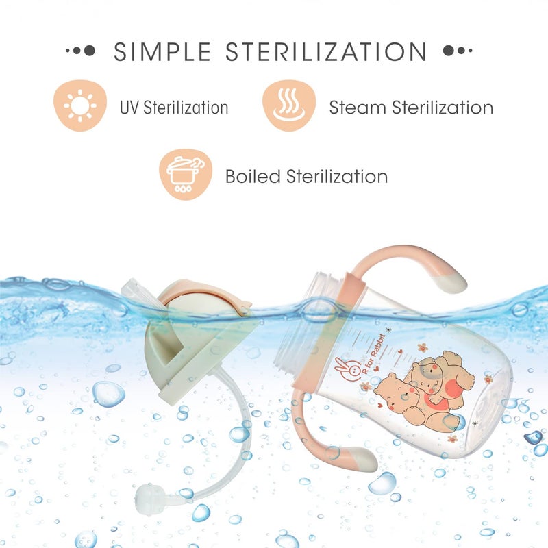 R for Rabbit زجاجة شرب للأطفال من R for Rabbit على شكل فرس النهر - Image 4