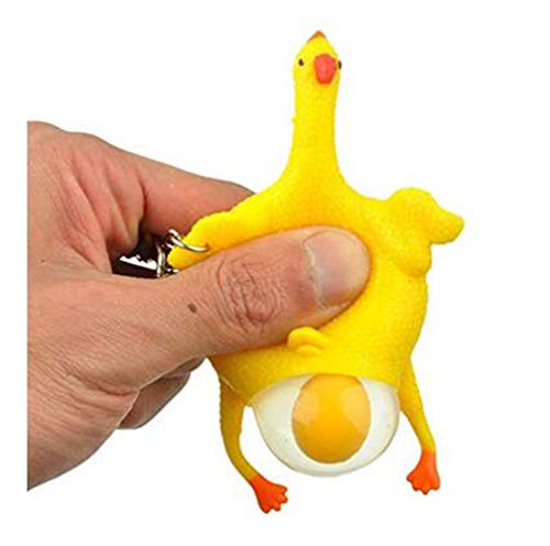 YOYOSTORE Mini 9cm Chicken and Egg Tool Prop Stress Relief Laying Egg Age 15 Months - Image 1