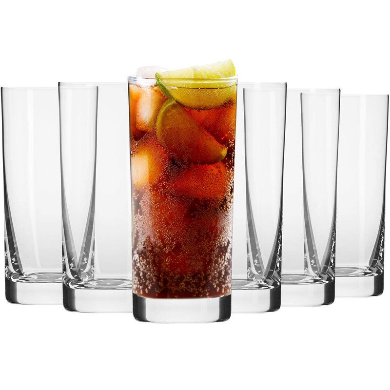 Krosno Highball Glasses Set of 6 118 oz Blended Collection Crystal Glass Perfect for Everyday Multipurpose Glasses Dishwasher Safe Made in Europe - Image 3