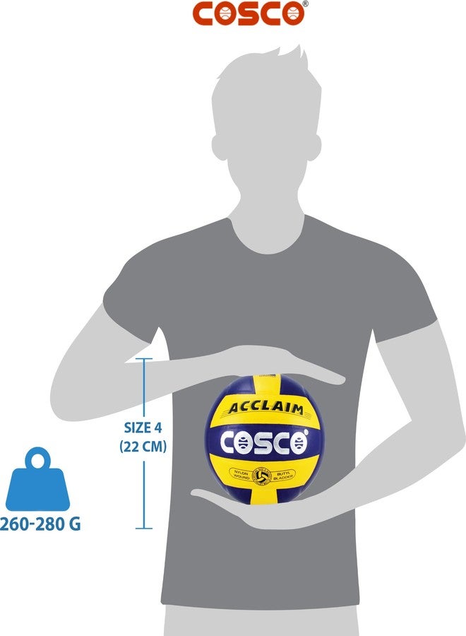 كوسكو كرة طائرة من الجلد الصناعي من كوسكو أكليم، مقاس 4 (متعددة الألوان) - Image 3