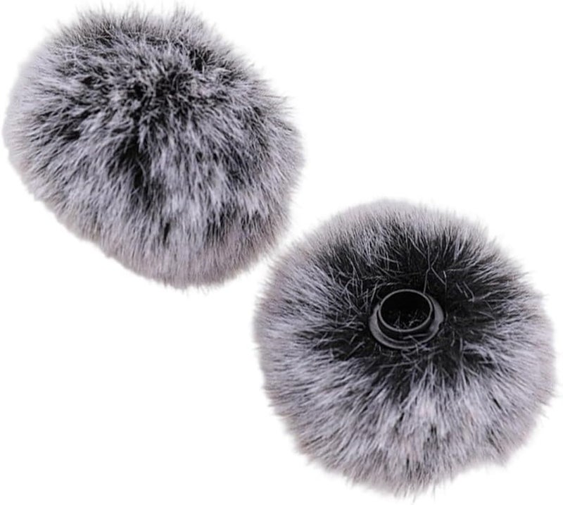 Washable Fabric Double Layer Wind Noise Suppressor Cover For Lavalier Microphones - Image 4