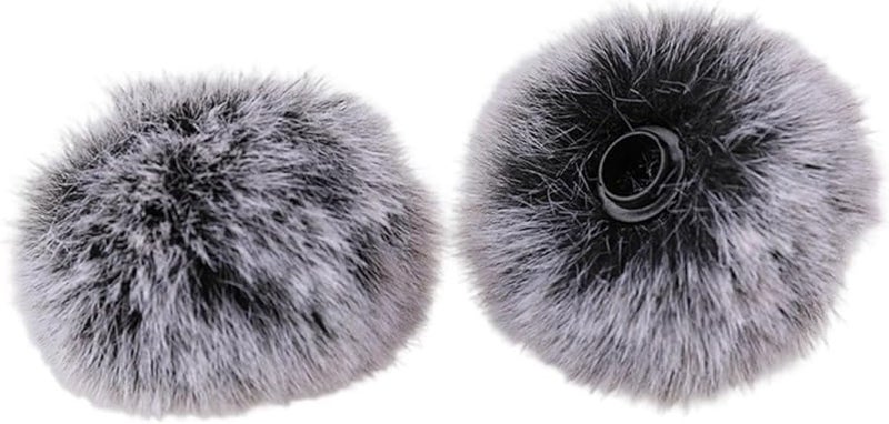 Washable Fabric Double Layer Wind Noise Suppressor Cover For Lavalier Microphones - Image 1