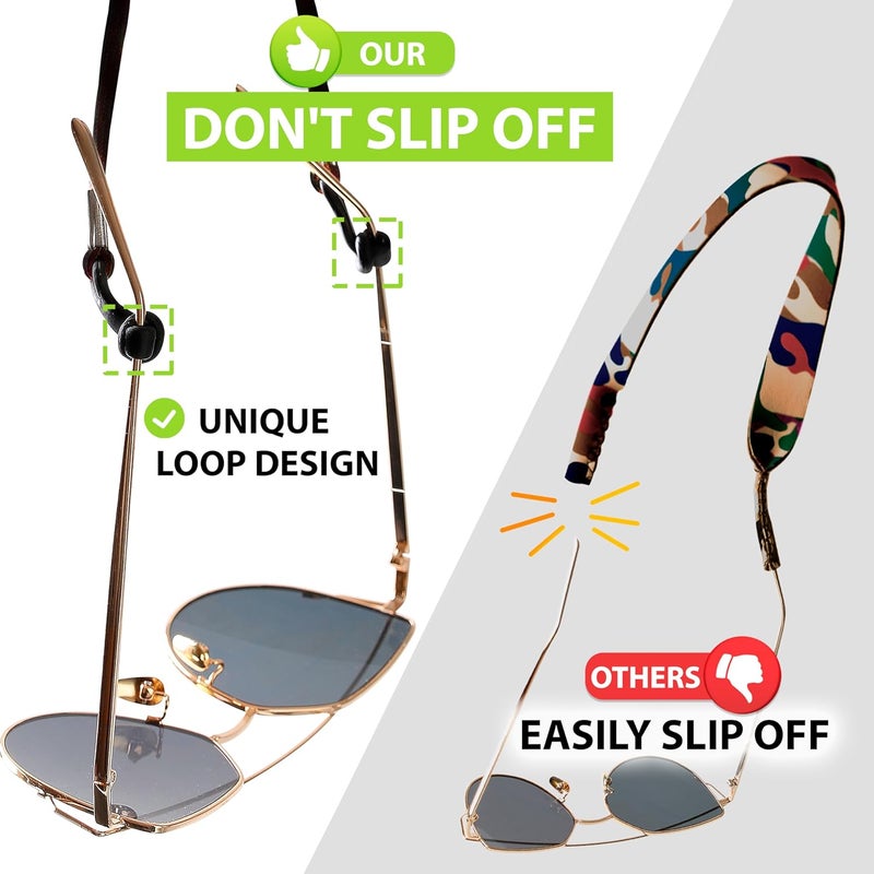 SIGONNA Eyeglasses String Holder Strap Cord - Eyeglass Chain for Men Women - Glasses Lanyard Holders Around Neck Sports - Image 3