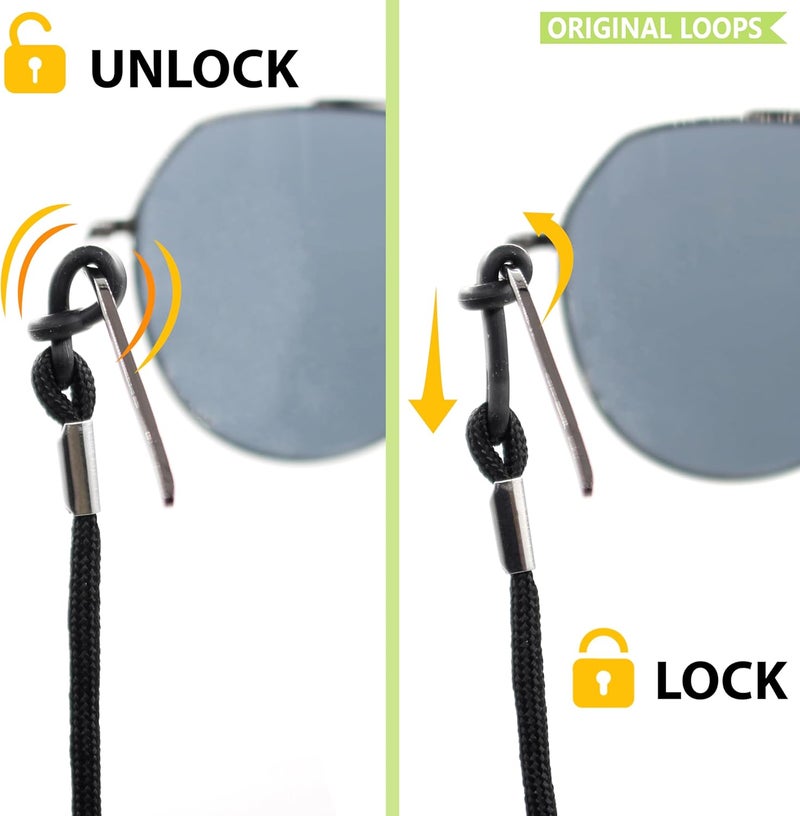 SIGONNA Eyeglasses String Holder Strap Cord - Eyeglass Chain for Men Women - Glasses Lanyard Holders Around Neck Sports - Image 2