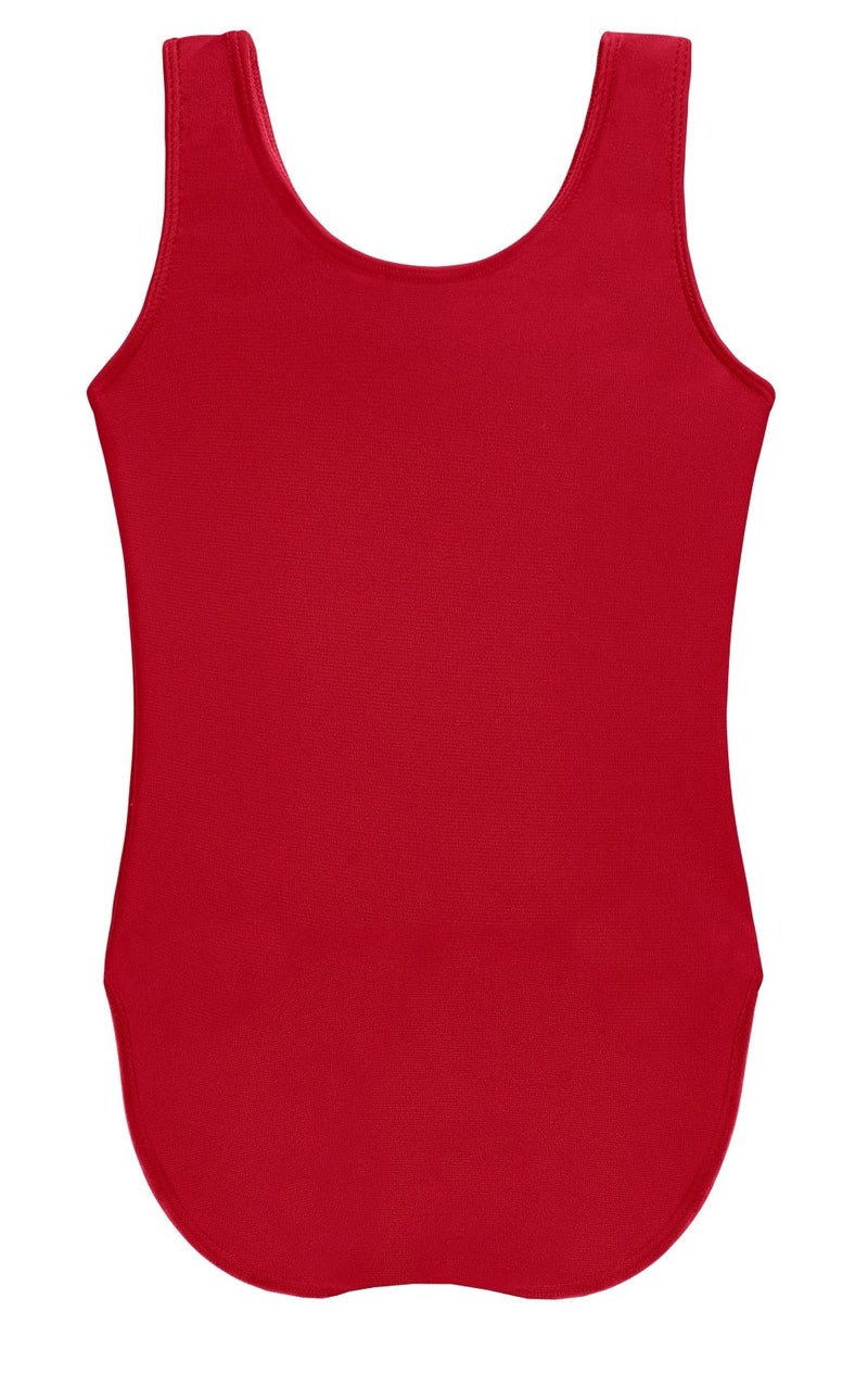 City Threads Girls One Piece Swimsuit UPF 50+ Comfortable Durable Soft Made in USA, Red, 8Y - Image 2