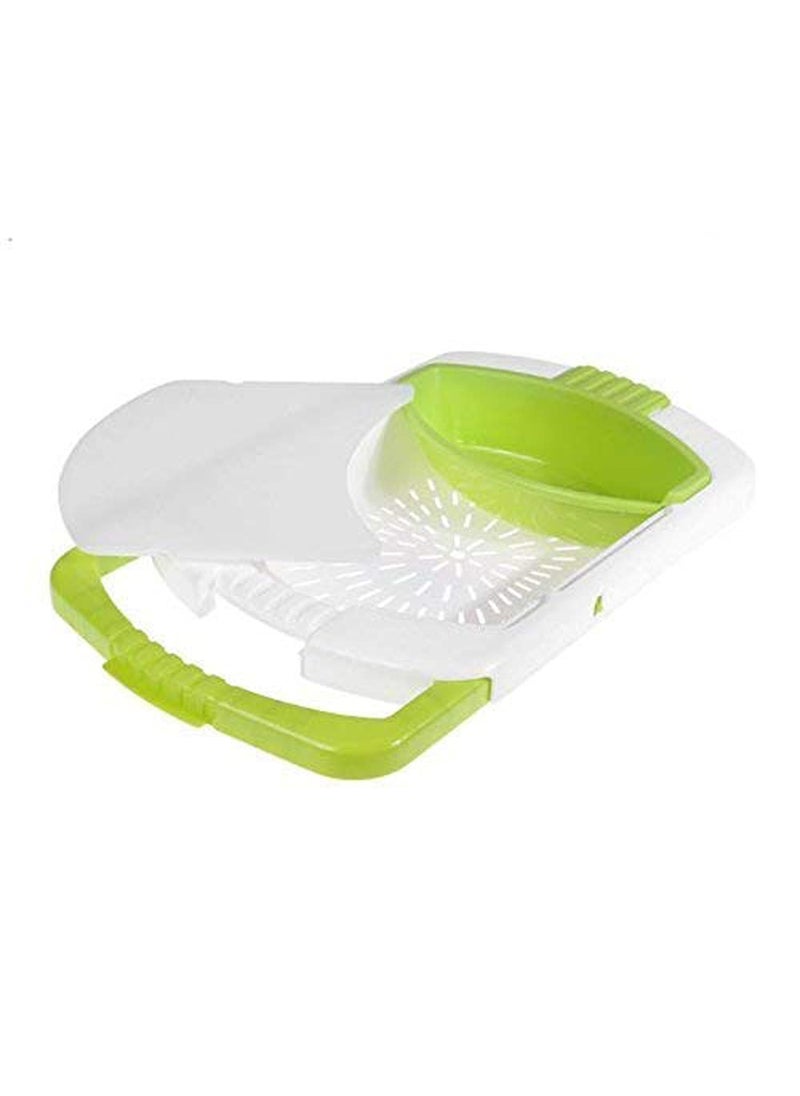 Whitecloud TRANSFORMING HOMES Whitecloud TRANSFORMING HOMES 4 in 1 Multi Function Folding Telescopic Food Chopping Block Cutting Board 18010  - Image 1