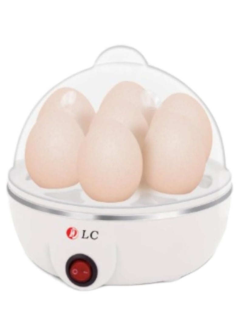 LC Egg Cooker, 350W Electric Egg Beater, White Egg Steamer, Egg Cooker, 7 Egg Volume Steamed Egg Automatically Closed, Double Steamed Egg. Color White (single-deck(7 PCS)) - Image 3