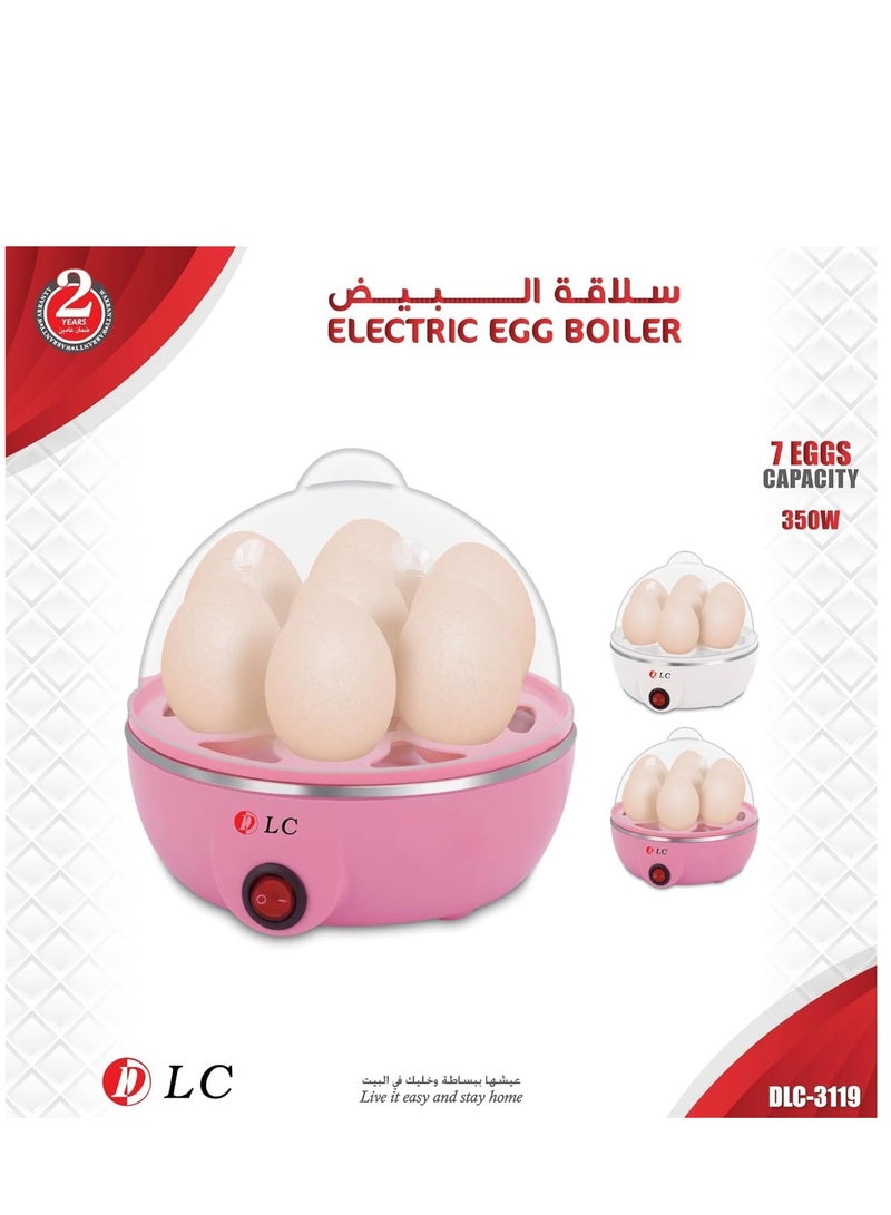 LC Egg Cooker, 350W Electric Egg Beater, White Egg Steamer, Egg Cooker, 7 Egg Volume Steamed Egg Automatically Closed, Double Steamed Egg. Color White (single-deck(7 PCS)) - Image 4