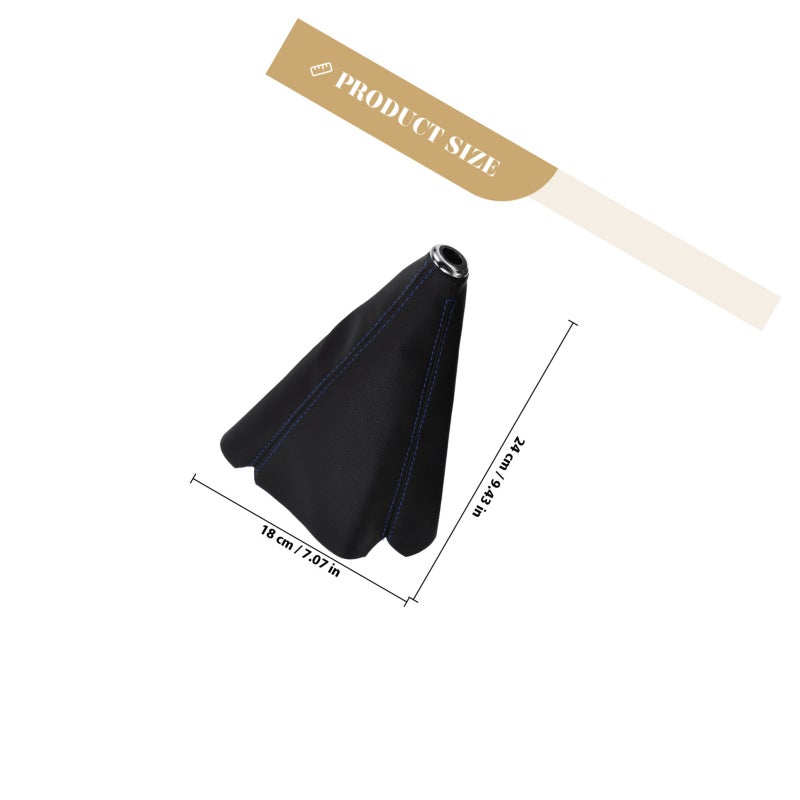 Shift Boot PU Leather Manual Gear Shift Cover Replacement Shifter Boot Retainer - Image 2