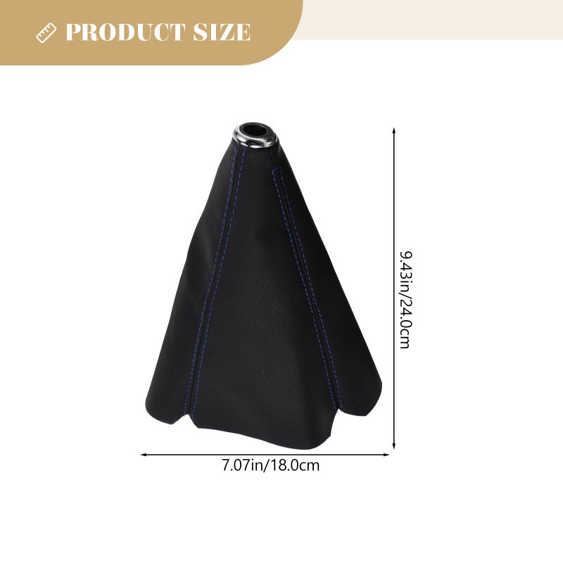 Shift Boot PU Leather Manual Gear Shift Cover Replacement Shifter Boot Retainer - Image 5