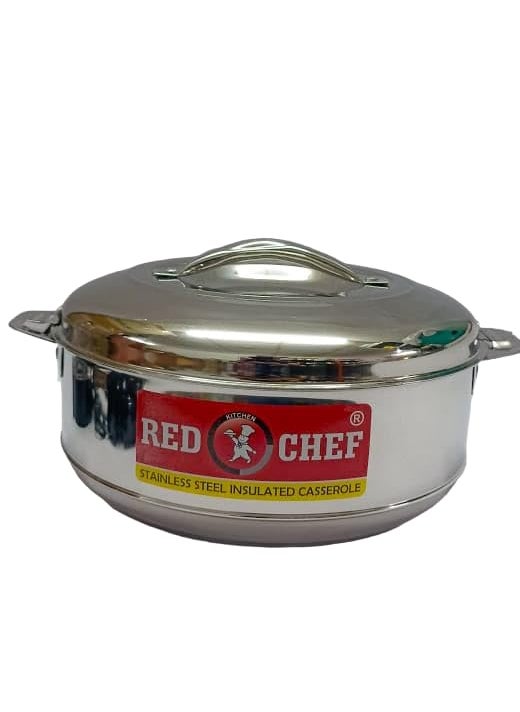 Red Kitchen Chef Red Kitchen Chef Stainless Steel Steelo Cassorole Easy to Carry Hot Boxes for Kitchen Hot Food Easy to Store 4500 ml  - Image 1
