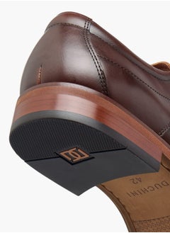 DUCHINI Men's Textured Derby Shoes with Lace-Up Closure  - Image 5