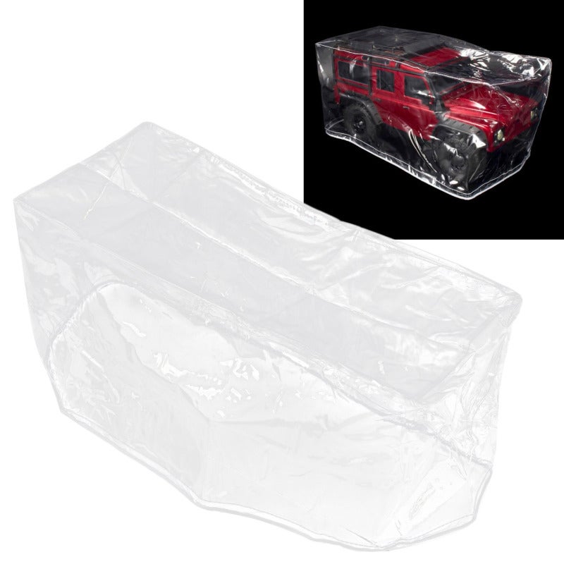 RC Crawler Dust Cover: Waterproof PVC Material - Stretchable Clear Design for 1/8 1/10 RC Model Car Display Storage Protection - Image 4