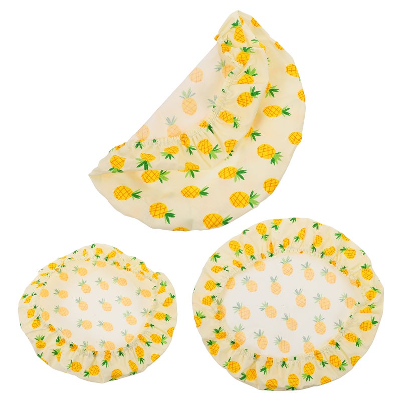🍳 أغطية أوعية طعام قطنية للمطبخ مع حزام مطاطي للحفظ - Image 1