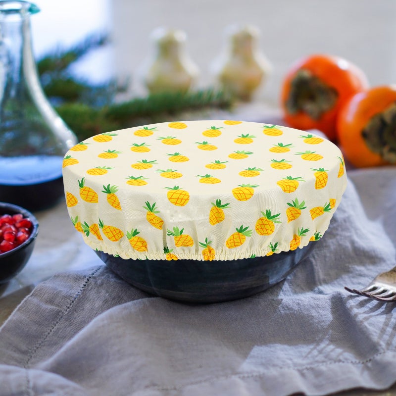 🍳 أغطية أوعية طعام قطنية للمطبخ مع حزام مطاطي للحفظ - Image 4