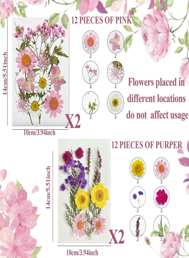 Tyotrbs 48Pcs Wildflower Cake Topper, Tyotrbs Dry Flowers For Cake Decoration Wildflowers Decor Baby In Bloom Cake Decorations for Women Birthday Bridal Shower Wedding Party Decoration - Image 3