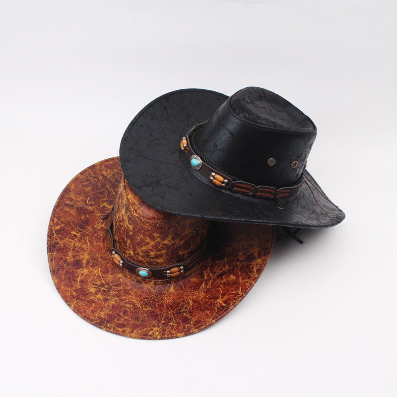 Western Cowboy Hat Men Grassland Mongolian Outdoor Knight  Hat - Image 3