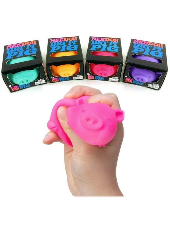 Matty's Toy Stop Schylling Nee Doh Dig' It Pig...Groovy Glob! Squishy Squeezy Stretchy Stress Fidget Balls Gift Set Party Bundle 3 Pack (Assorted) - Image 5