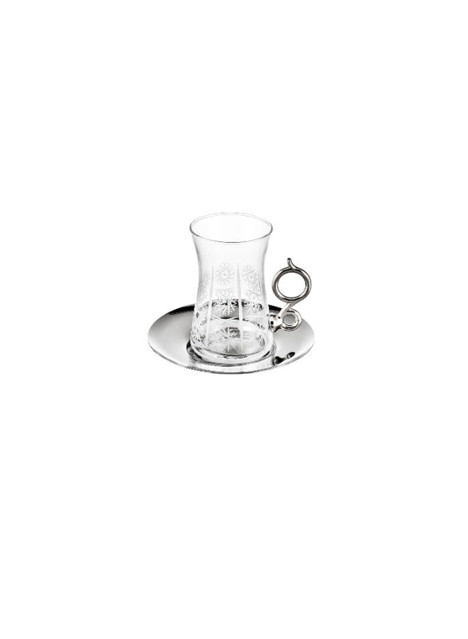 byblos ✨ The epitome of hospitality begins here | 18-piece hand-engraved Turkish crystal set for Saudi tea and coffee 💎🇹🇷 - Image 5