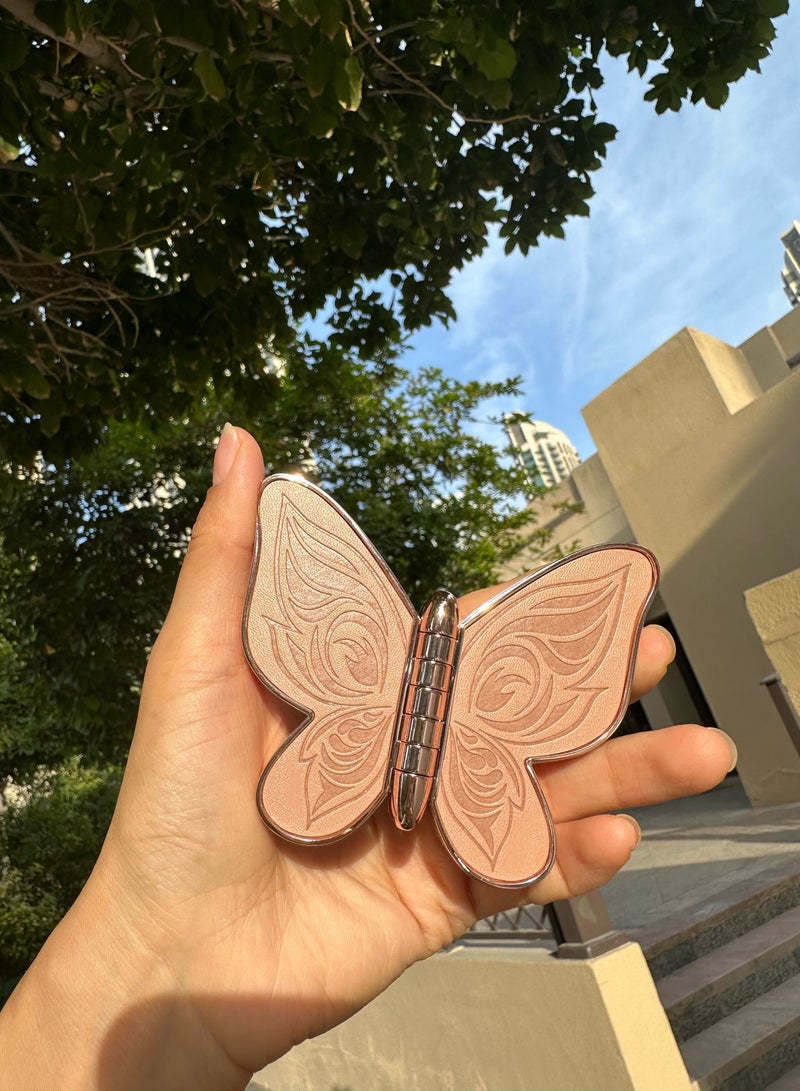 MissTiara مجموعة ظلال العيون على شكل فراشة مكونة من 6 ألوان مع ترتر لؤلؤي لامع بلون طبيعي غير لامع لمكياج المبتدئين للفتيات - Image 3