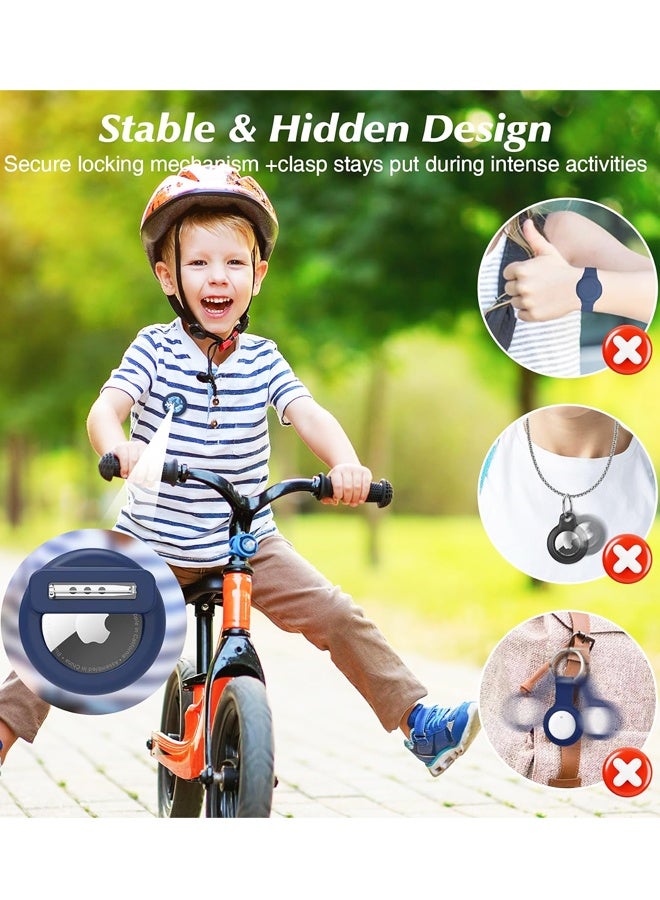 2 Pack Tracker Holder,Safe Hidden Lightweight GPS Tracker for Kids Compatible with Apple Air Tags for Child, Elderly, Pets Collar, Shoes - Image 4